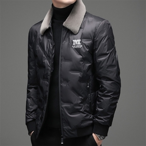 BWS2001钱塘2020-2中年男士商务休闲简约翻领冬季厚款羽绒服P195图片