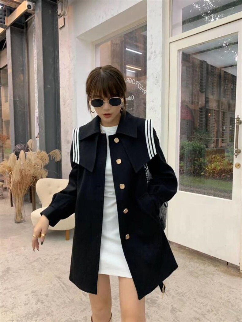 呢料大衣，女装毛呢外套，布落阁