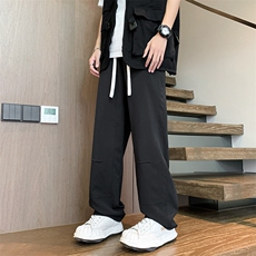 2025春夏款港风宽松设计感休闲百搭休闲裤直筒裤K24108-P40，男装休闲裤，星座717