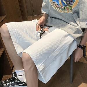 夏华夫格短裤男美式高街肌理感宽松休闲五分裤子XZ514-2-1527-P38