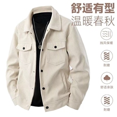 加绒加厚男灯芯绒夹克衫大口袋保暖棉衣外套AK1600P55加绒P65，男装棉衣，星座1013-1