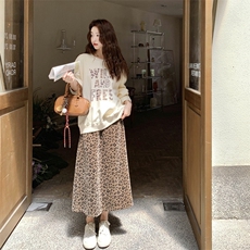 豹纹卫衣套装2C198-6308-P175K268，女装套装/套裙，2C198