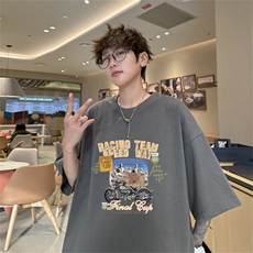 220G夏季新款纯棉圆领短袖T恤DT445-特P19控38，男装T恤，电商B370