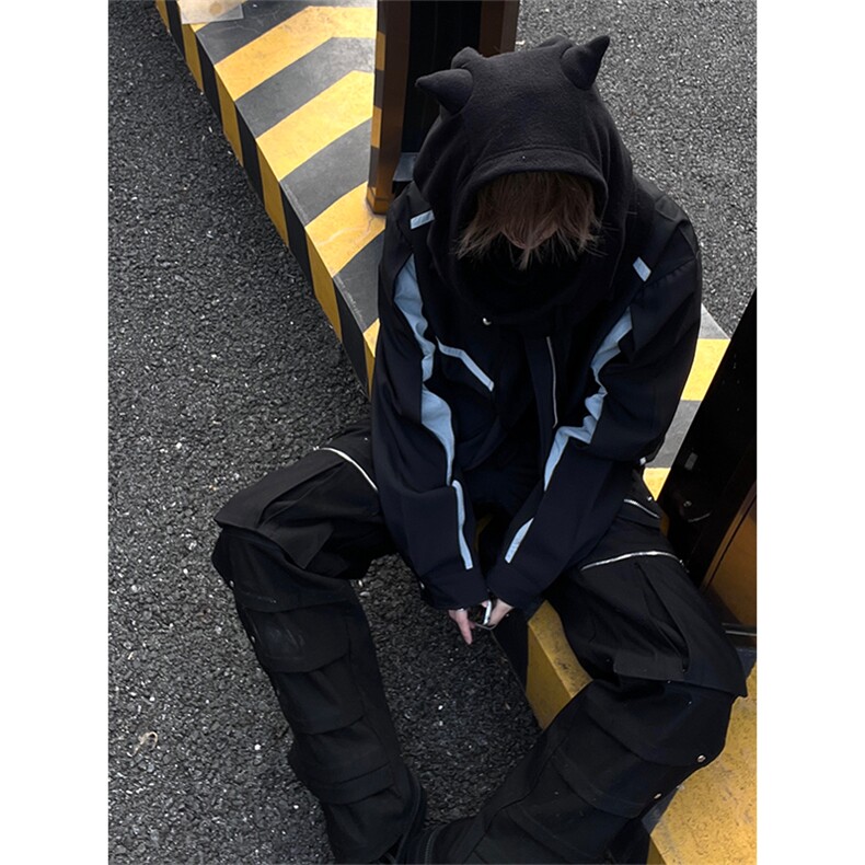 自家图博主风cleanfit外套男短款撞色美式飞行员夹克JK2403-特P80,男装夹克,星座1007（原301D）