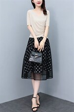 芷墨夏季新款时尚简约显高套装通勤职场上衣裙子俩件套，女装套装/套裙，芷墨服饰