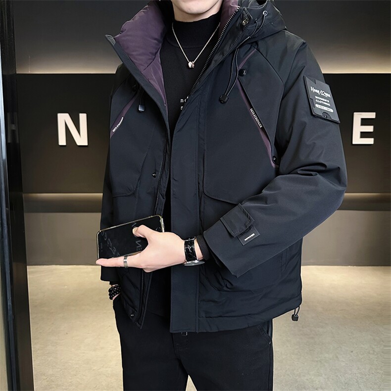 M-3XL24605-P215298标50绒连帽冲锋衣羽绒服男,男装夹克,电商B321-1
