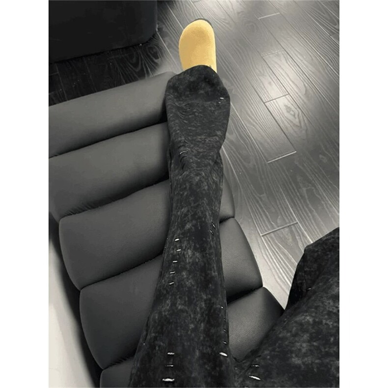 扎染割破弯刀卫裤男美式重磅运动裤cleanfit休闲直筒裤LWK044-P52,男装休闲裤,星座1008