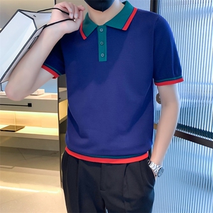 数据款主推POLO衫夏季百搭休闲时尚男士翻领针织衫短袖 A409-1图片