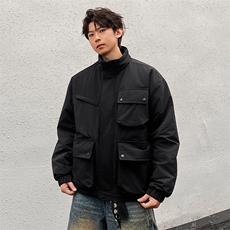 美式新款秋冬多口袋户外机能休闲棉衣外套A436-W990-P95138，男装棉衣，电商A436