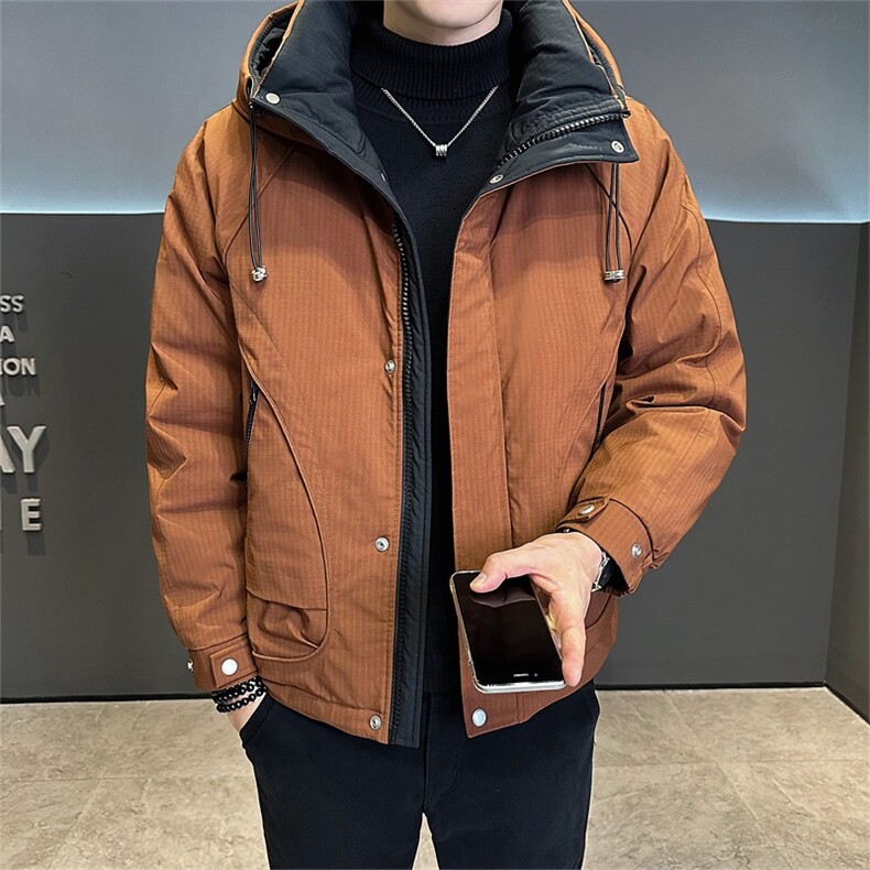 标50白鸭绒高品质冬季休闲连帽羽绒服保暖外套男2356-P240,男装羽绒服,电商A413