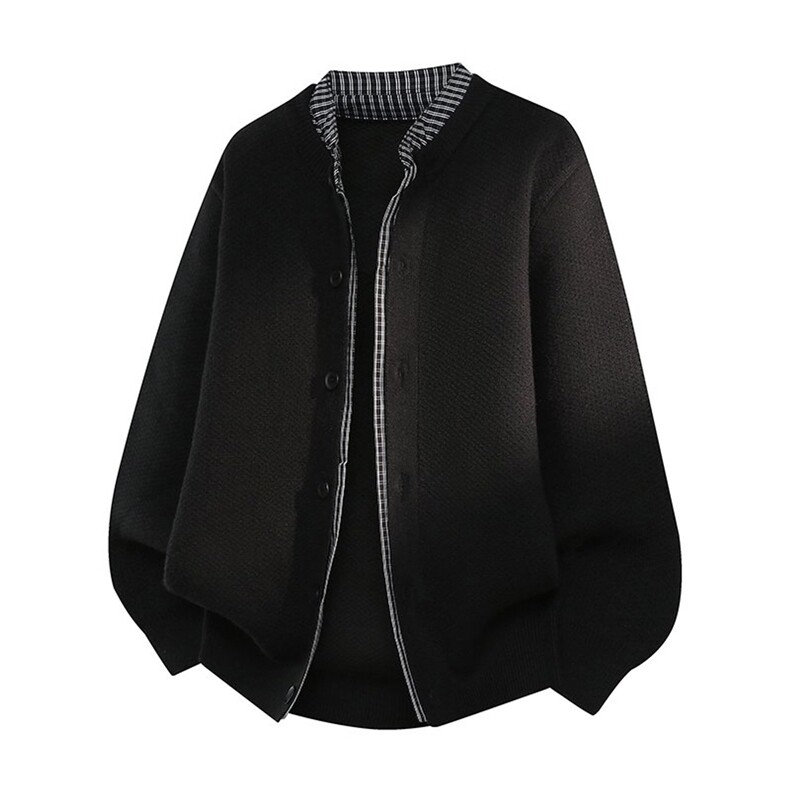 8741-P752025年秋冬新款休闲毛衣男士时尚长袖宽松针织开衫，男装针织衫/毛衣，电商A113