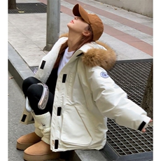 【升级款】派克服工装羽绒棉服oversize面包服外套Y902-P110网图，男装棉衣，电商B245