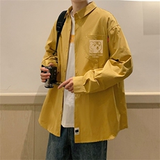 电商DSA028-CS21Z485100聚酯P352022款印花休闲长袖衬衫控59.9，男装衬衫，电商A028