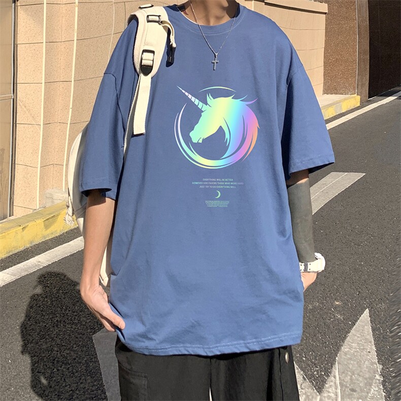 DX17138-P20纯棉短袖t恤男大码半袖打底衫宽松体恤衫港风,男装T恤,电商A040