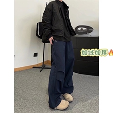 三防软壳冲锋裤男冬季加厚防寒滑雪裤子机能工装阔腿裤MK3122P40，男装工装外套，星座1013-5