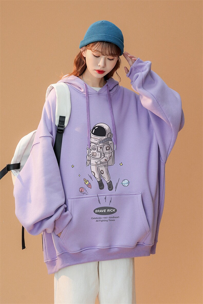 中性2024春季新品简约Uttlenger太空人连帽卫衣W292P35控58,男装卫衣,A247A
