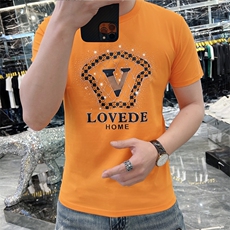 新款时尚高端精品欧货夏季男T恤短袖潮流抖音A227B-A-725-P48，男装T恤，电商A227B（原钱塘4066-1）