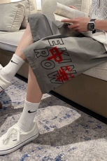 1港风休闲大码M-5XL运动5分原宿潮流五分裤男士中裤DK780P25控38，男装牛仔裤，星座226-2