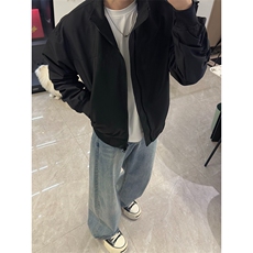 重磅秋冬北极绒双拉链毛衣开衫美式复古休闲慵懒风宽松针织衫外套，男装针织衫/毛衣，电商A486
