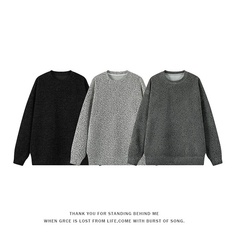 特批P35无差价2025春季新款面层：聚酯纤维W5064，男装卫衣，电商A001