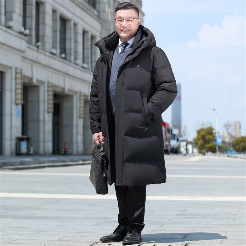 中老年爸爸装锁温背带中长款90%鹅绒服连帽外套H86-P310488元,女装短外套,星座1210A