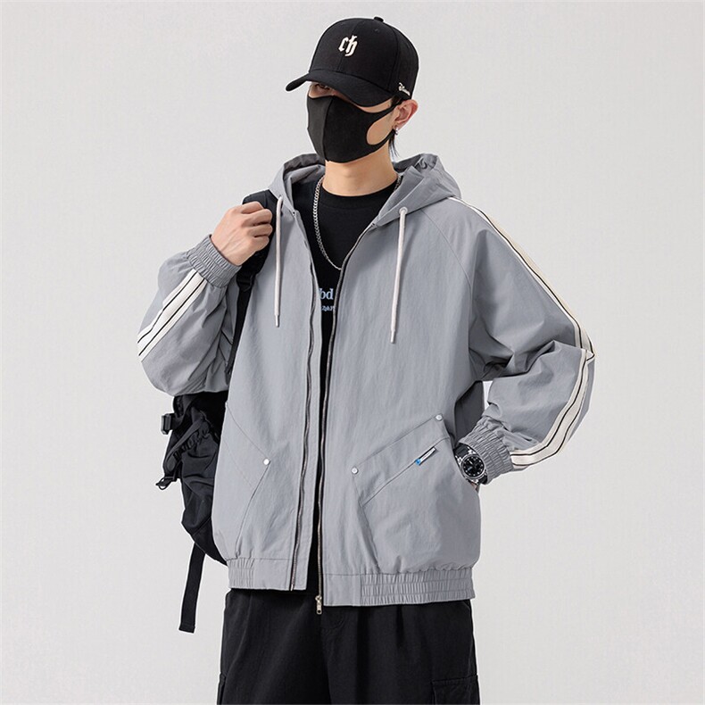 现货8507-P70大码控118春季大码户外连帽夹克外套,男装夹克,星座209