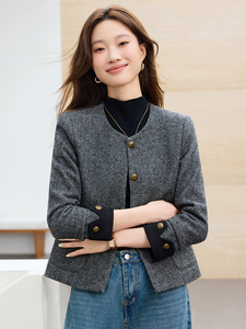 现货2025秋装新款时尚简约百搭气质上衣外套女图片