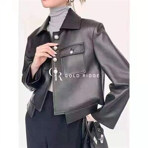 秋季新款优质皮衣,女装皮衣,芳姿菲