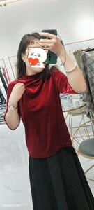 秋冬新款现货，补货款经典白搭丝绒小衫 S_3XL,其它,艺尚丽人