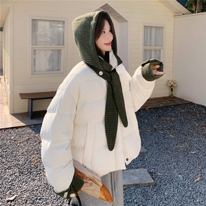 【新品有货】韩系兔耳撞色羽绒服2C213-930-P285-K418图片