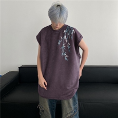 抖音得物高品质新中式夏季新款麂皮绒坎肩背心BXJP262-特批19控38，男装背心/马甲，星座605(原A050)
