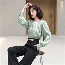 2025早春新款复古设计感时尚气质洋气衬衫宽松气质通勤显瘦上衣女图片