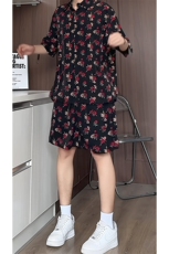 1短袖衬衫男+短裤男套装男100%聚酯纤维M-5XL大码TZ78702P50控98，男装休闲套装，星座226-2