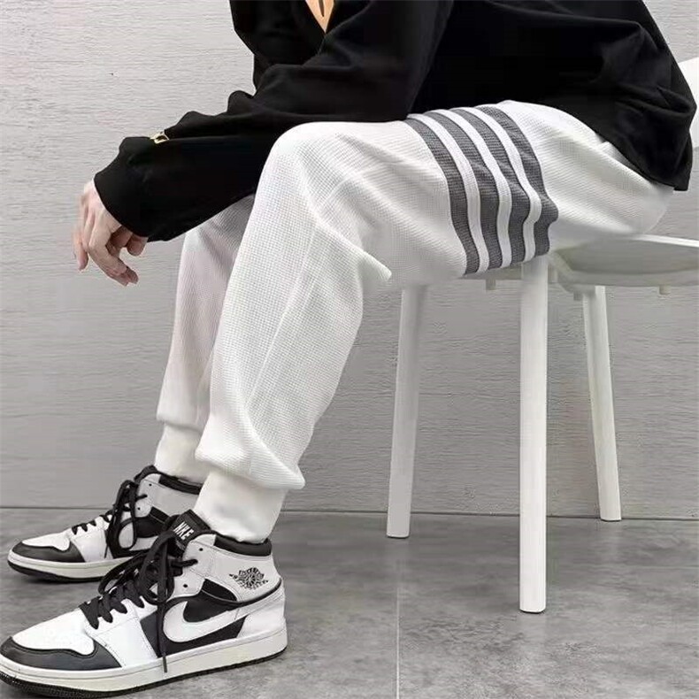 休闲裤男新款薄款卫裤青年潮流百搭男九分裤长裤潮MK04P23，男装休闲裤，星座1013-5