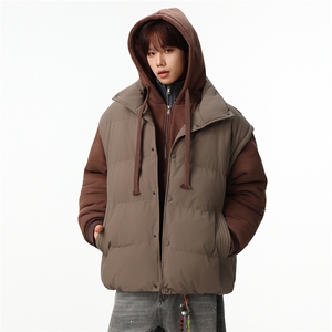 新款冬季羽绒棉服棉袄连帽假两件韩版宽松外套A436-2511-P85图片