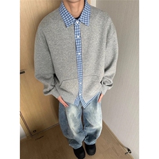 T609-P45百搭原宿新款气质简约徦二件卫衣流行潮流慵懒日系，男装T恤，电商B323A