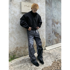 MF06-特P90美式高街立领棒球棉服飞行夹克棉衣短款外套男，男装夹克，电商B327