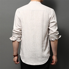 F83165精品亚麻男士衬衫主推实体品质，男装衬衫，钱塘207-1