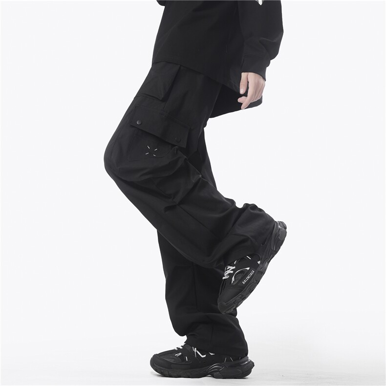 深度库存直播重磅加厚休闲裤子男宽松直筒大口袋工装裤K10099-P48,男装休闲裤,电商A099