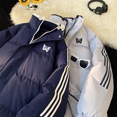 量大优可提供视频冬棉衣立领条纹HD019-1-MF5113-P75，男装棉衣，电商019-1