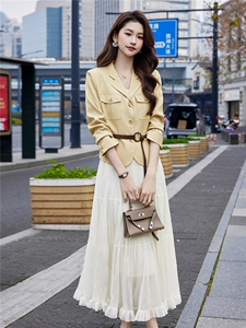 现货2026年春季新款女气质时尚潮流小外套上衣半身裙连衣裙套装图片
