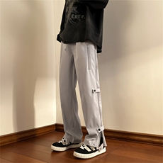 K8021/P40新款现货港风户外机能防水冲锋裤男开叉拉链休闲裤，男装休闲裤，电商A141