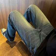青春流行ins男直筒水洗牛仔裤KM626P40，男装牛仔裤，星座1116-2