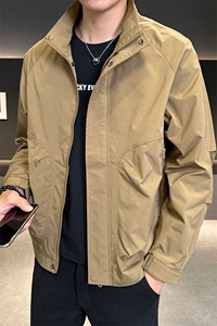 加棉加厚店主风夹克外套男休闲时尚立领男士夹克-P85图片