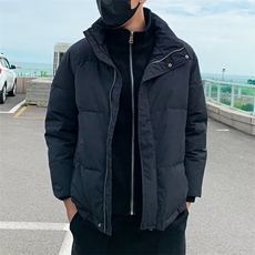 美式高级感假两件棉衣男2024冬加厚保暖宽松休闲立领棉服W223/P95，男装棉衣，星座506