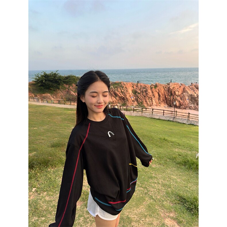 美式高街解构工艺速干长袖T恤衫男女款防晒上衣户外运动骑行服潮,男装防晒衣,电商A486