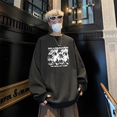 华夫格！华夫格上衣男圆领华夫格卫衣男大码长袖t恤男HY247-特P23，男装T恤，电商B367