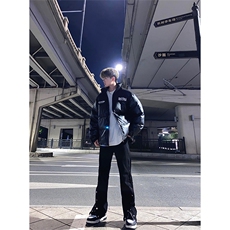 拿图不拿货cleanfit牛仔裤开叉纽扣微喇叭裤子KZA18-P55，男装牛仔裤，星座1007（原301D）