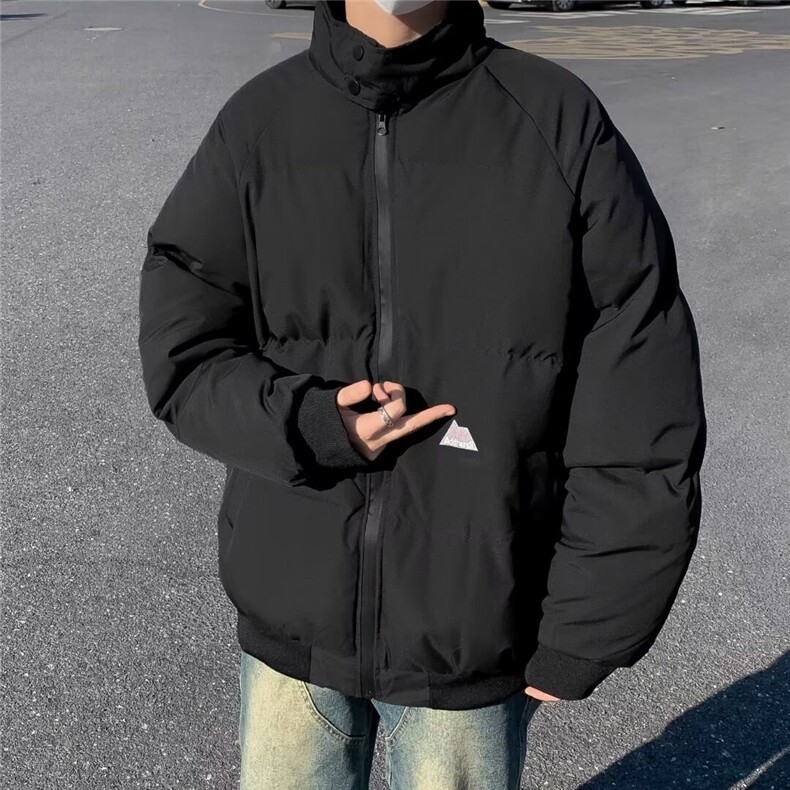 美式高街棉服男冬季痞帅宽松面包服外套潮牌设计感棉衣,男装棉衣,星座716-2