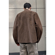美式潮流皮衣外套男春秋季新款复古百搭拉链宽松机车服pu皮夹克潮，男装夹克，星座715-4